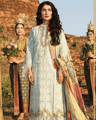 cotton embroidered dawat jora unstitced 3pc ✓